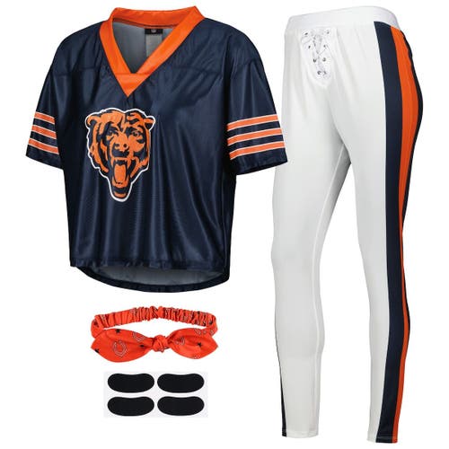 JERRY LEIGH Women's Navy Chicago Bears Game Day Costume Sleep Set