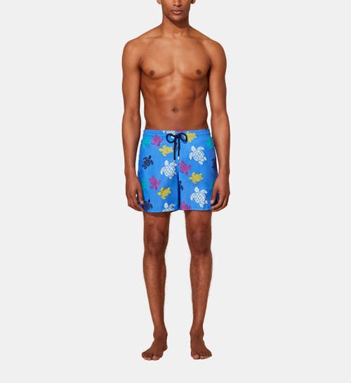 Vilebrequin Ronde Des Tortues Multicolore Swim Trunks In Faience