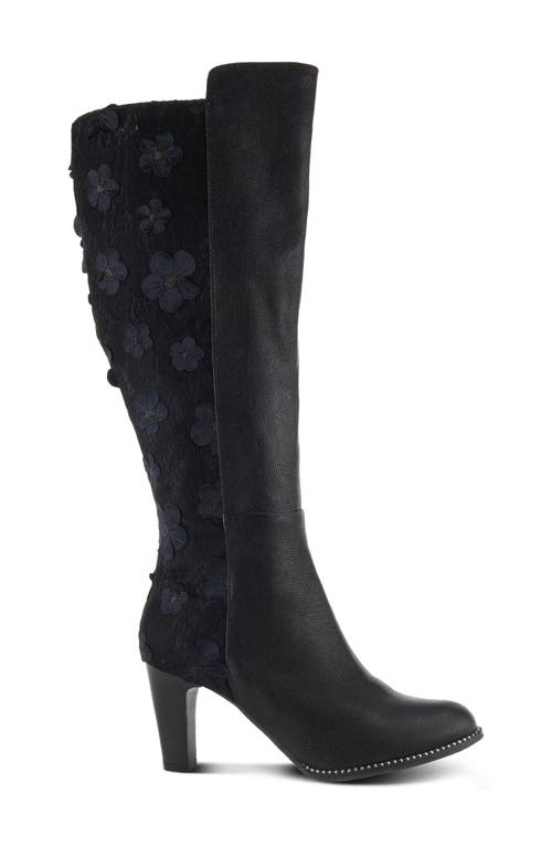 L'artiste By Spring Step Rozena Knee High Boot In Black Multi