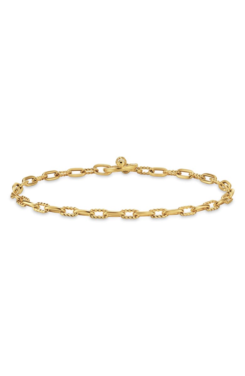 David Yurman Madison® Pavé Toggle Chain Bracelet in 18K Yellow Gold
