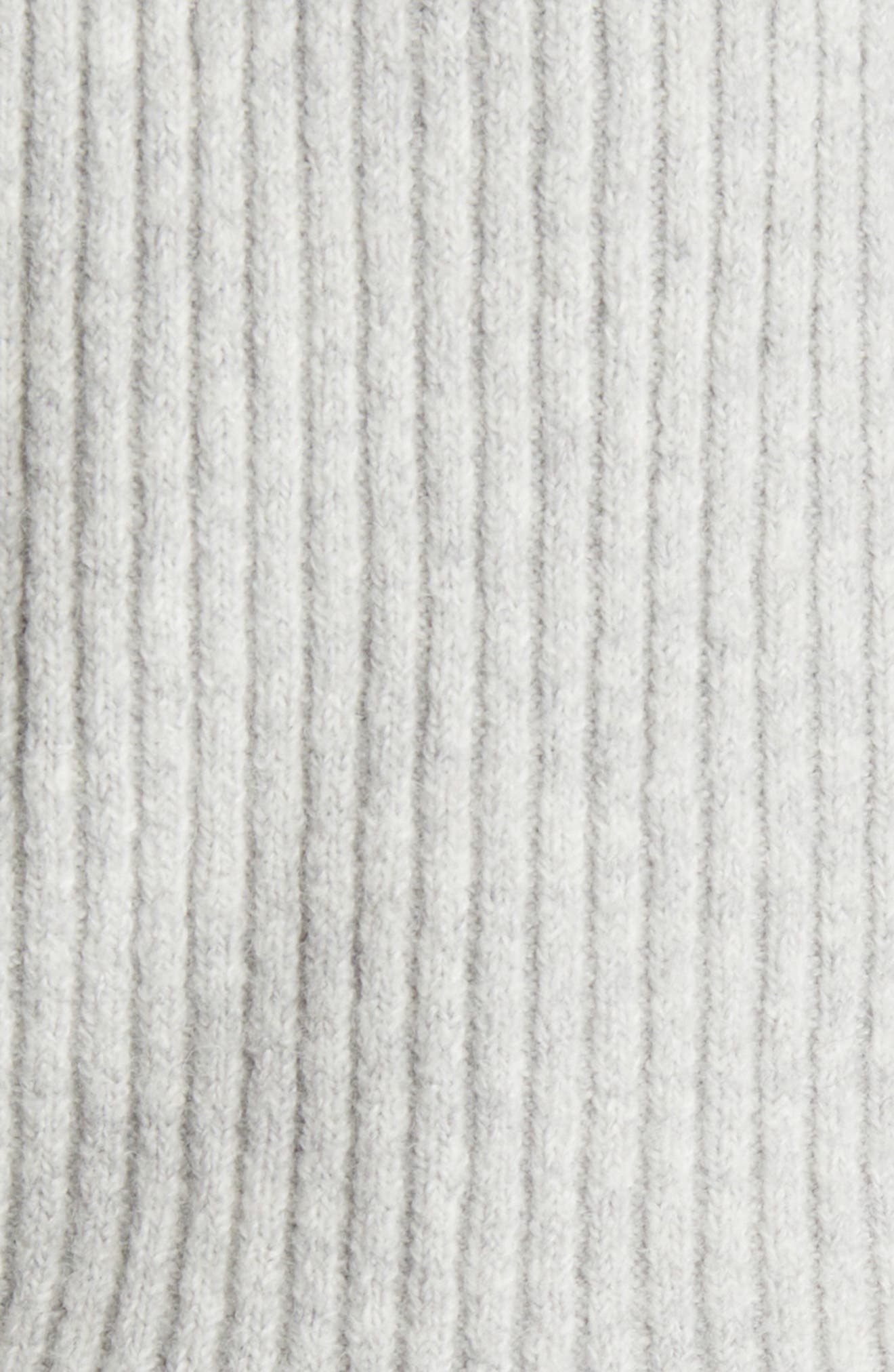 Heather Ivory Ribbed Sweater Jersey Knit Fabric