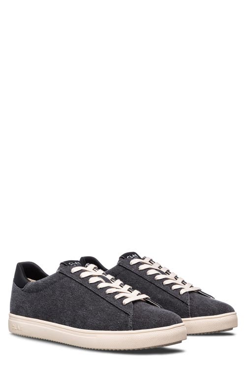 Bradley Sneaker in Black Washed Canvas