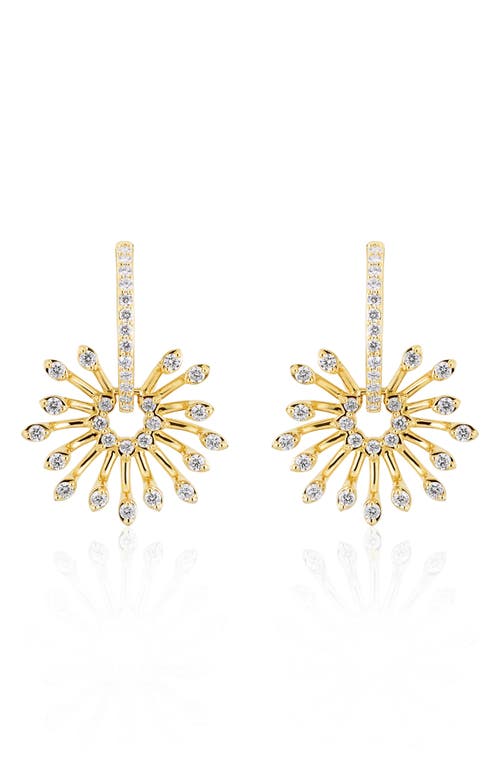 Luminus Diamond Drop Earrings in Yellow Gold