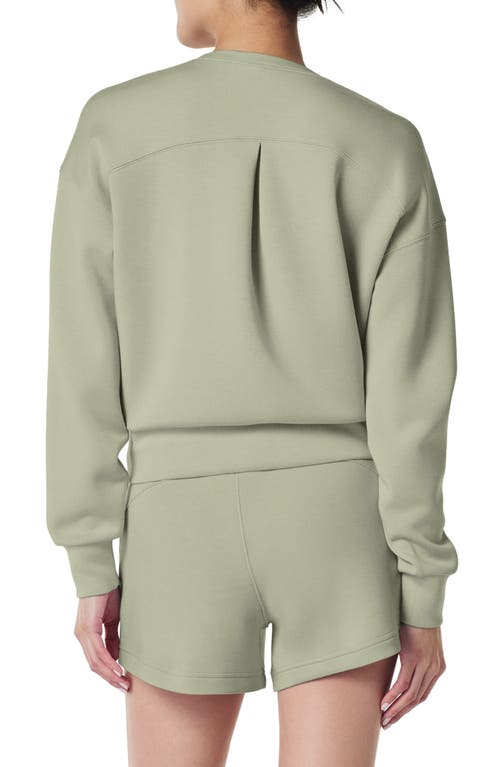 Shop Spanx ® Airessentials Crewneck Sweatshirt In Matcha