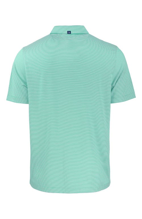 CUTTER & BUCK CUTTER & BUCK FORGE DOUBLE STRIPE RECYCLED BLEND POLO 