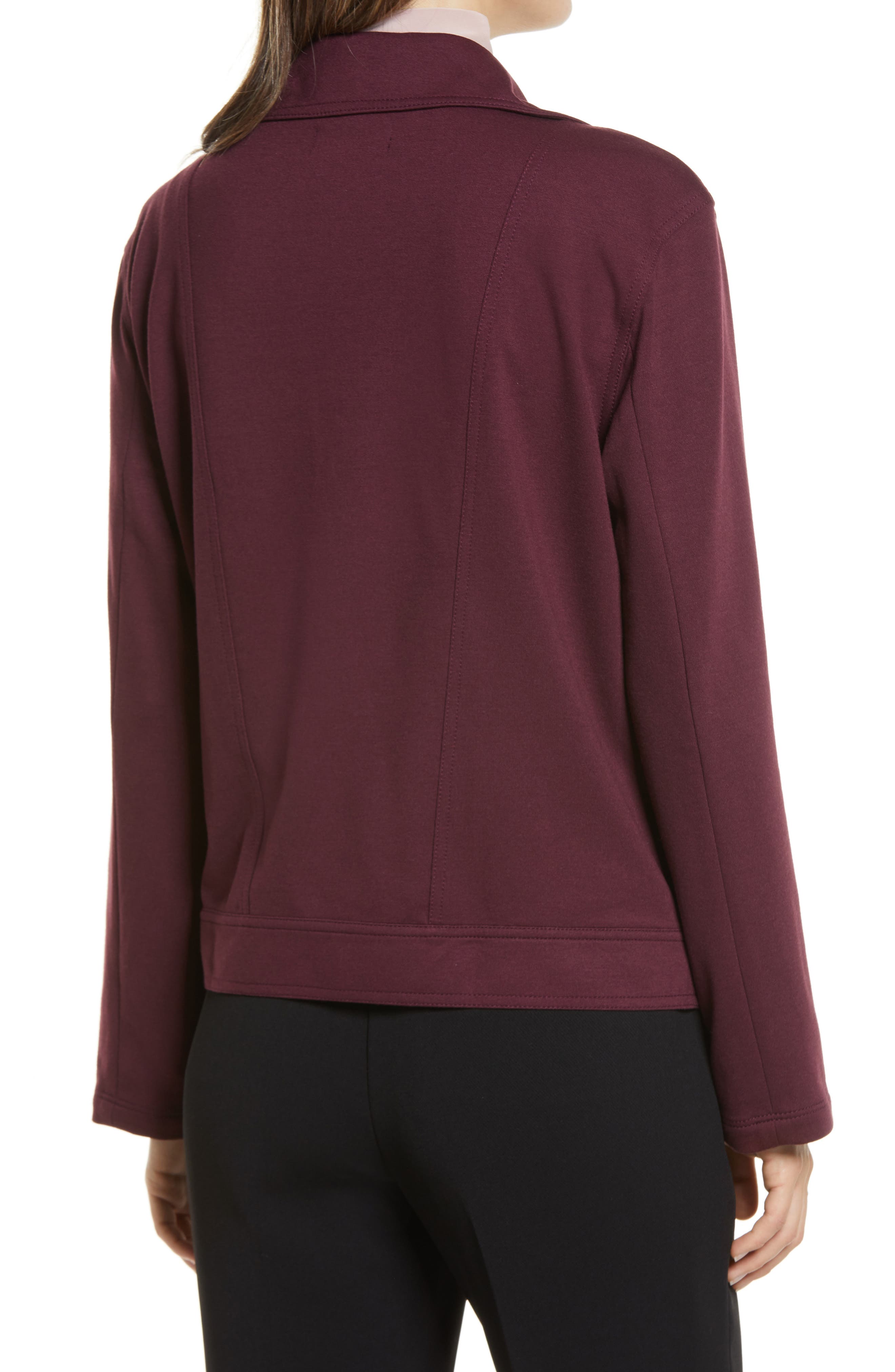 halogen knit moto jacket