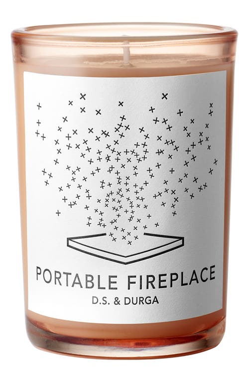 D. S. & Durga Portable Fireplace Scented Candle in White at Nordstrom