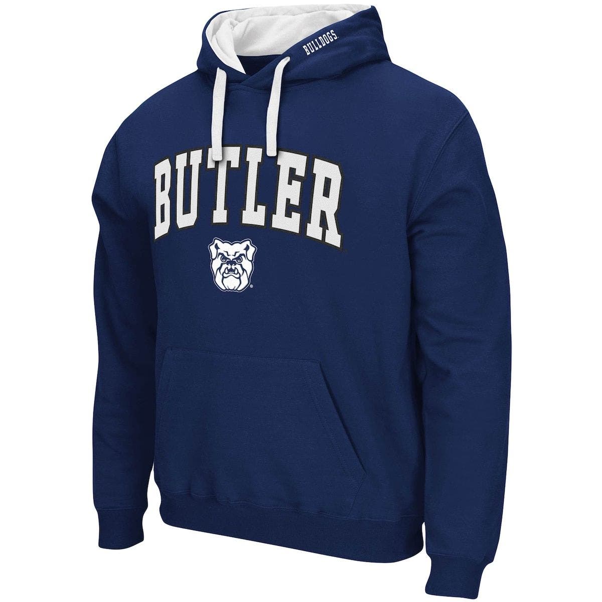 Navy Butler University Bulldogs Basic Block Licensed Hooded Sweatshirt 