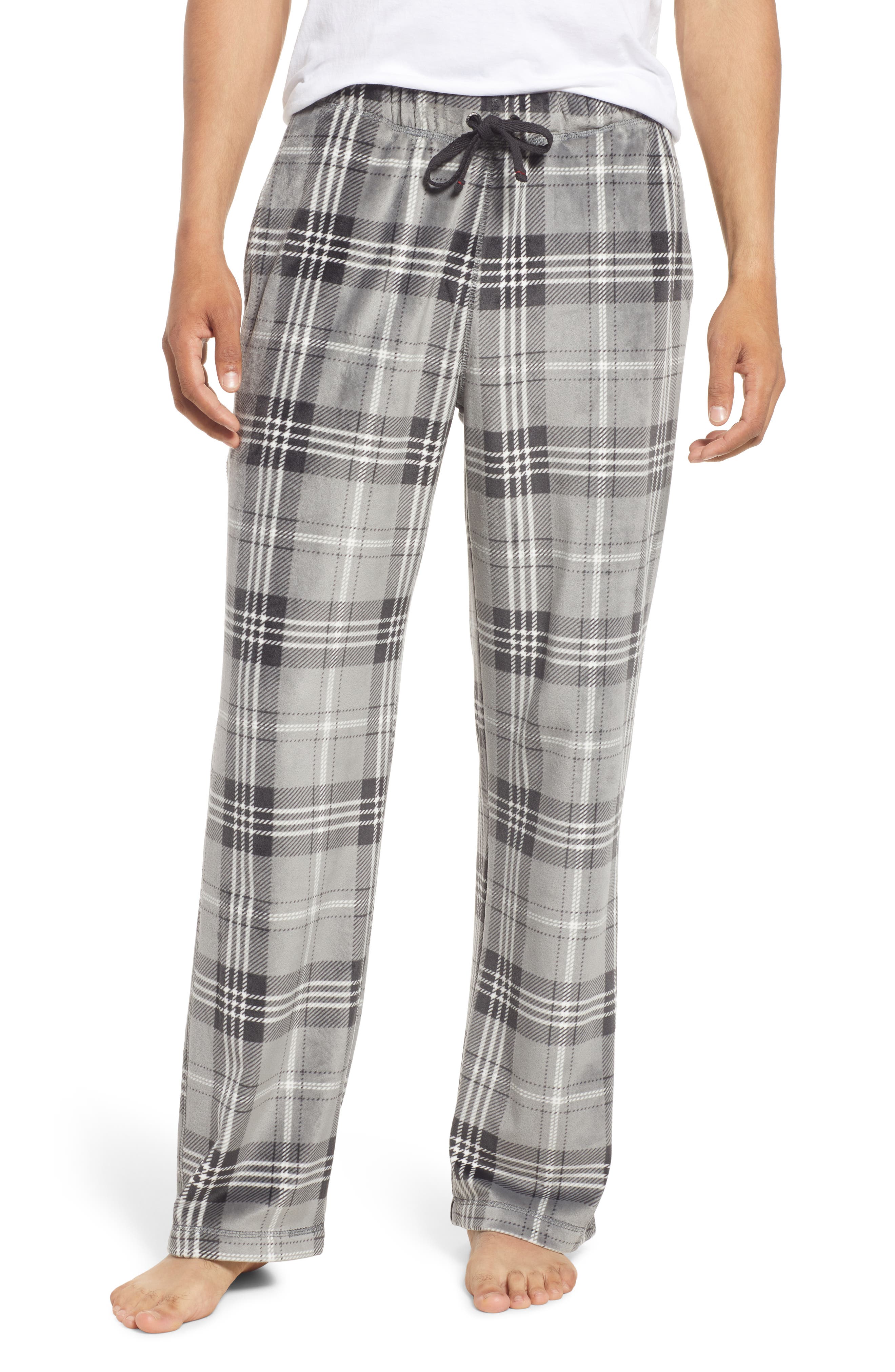 blue and pink plaid pants