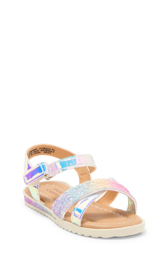 Harper Canyon Kids' Gracie Sandal In Silver Iridescent