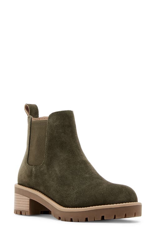 Shop Blondo Mayes Waterproof Chelsea Boot In Olive Suede