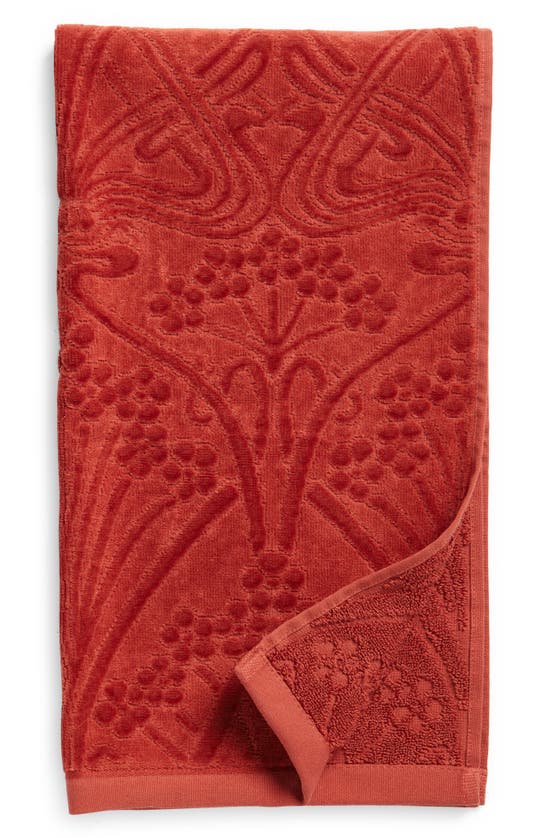 Shop Liberty London Ianthee Hand Towel In Burnt Red