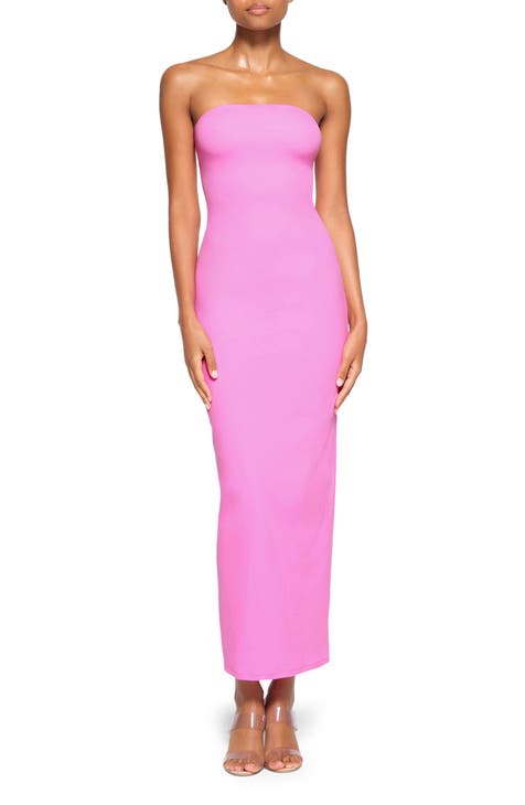 Skims Pink Shimmer Dress - Gem