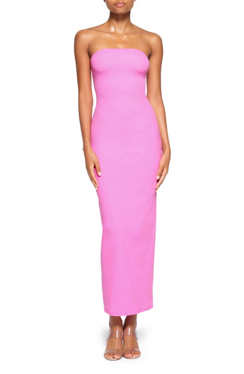 Fits Everybody Strapless Body-Con Dress in Neon Orchid