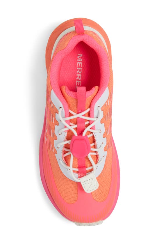 Shop Merrell Kids' Agility Peak Sneaker In Pink/ Orange