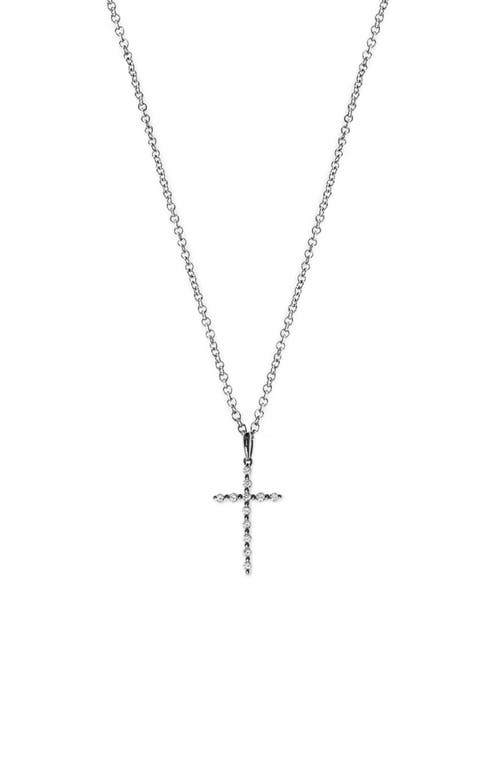 Bony Levy Diamond Cross Pendant Necklace in White Gold at Nordstrom