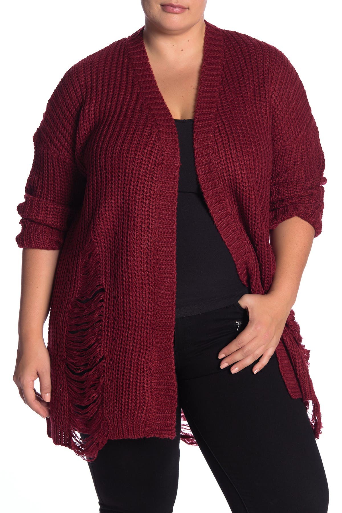 plus size heart cardigan