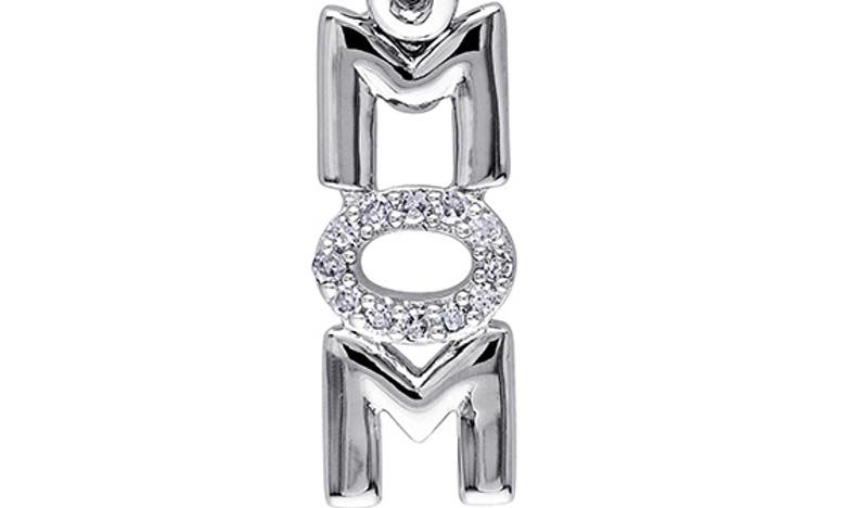 Shop Delmar Sterling Silver Diamond Infinity Pendant Necklace