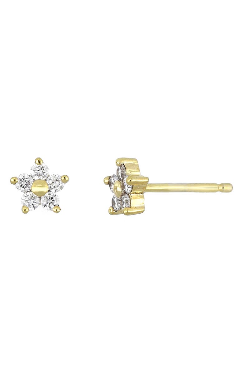 BONY LEVY Getty Diamond Star Stud Earrings, Main, color, YELLOW GOLD