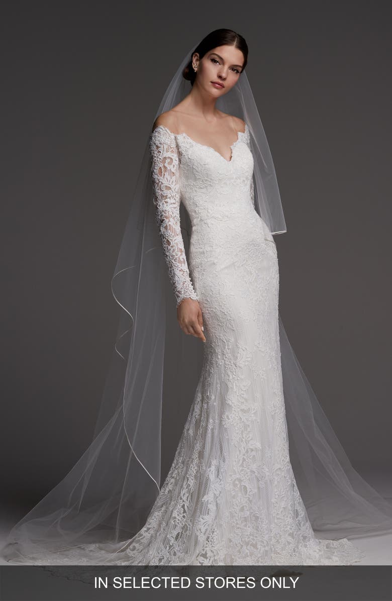 Watters Visconti Long Sleeve Lace Wedding Dress Nordstrom