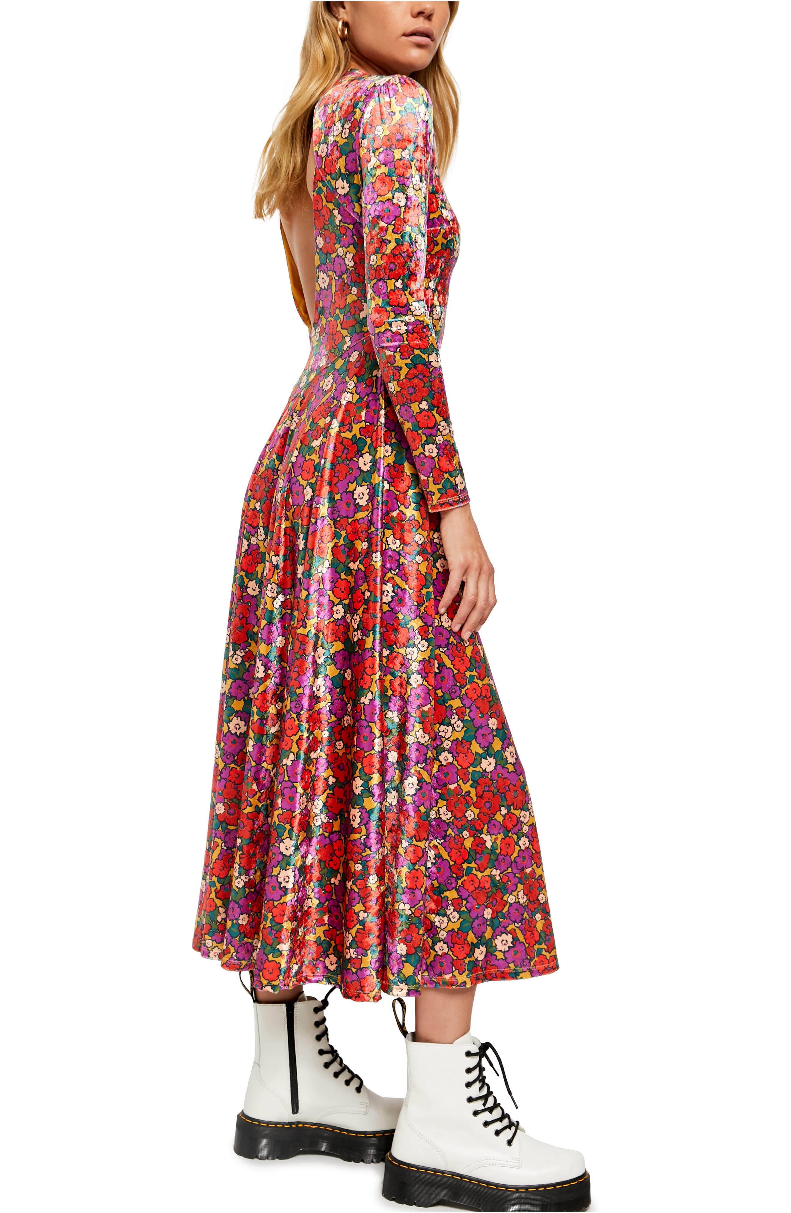 Free People Heartland Floral Velvet Maxi Dress Nordstrom Rack 3825