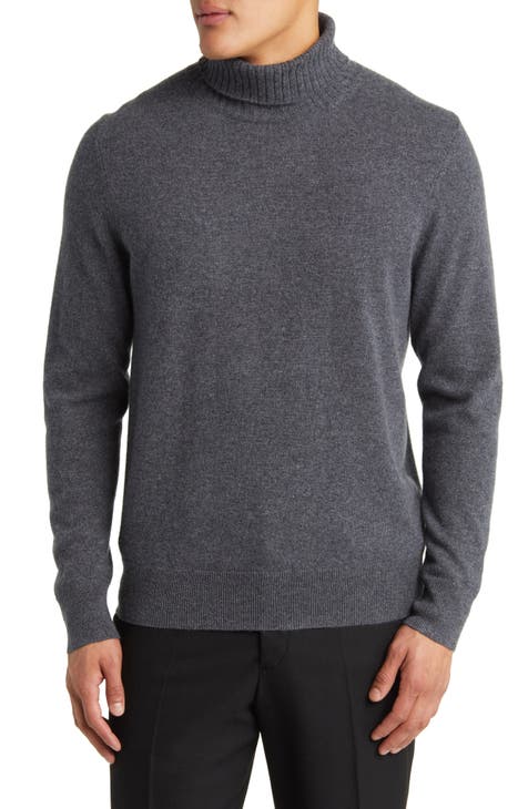 Grey Turtleneck Sweaters