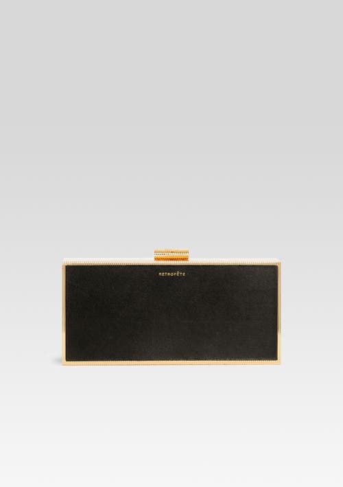 Shop Milo Clutch Retrofête  In Black/gold Metal