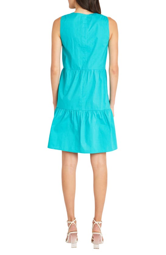 Maggy London Poplin Midi Dress In Ceramic