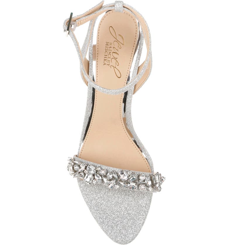 Jewel Badgley Mischka Ojai Crystal Ankle Strap Sandal | Nordstrom