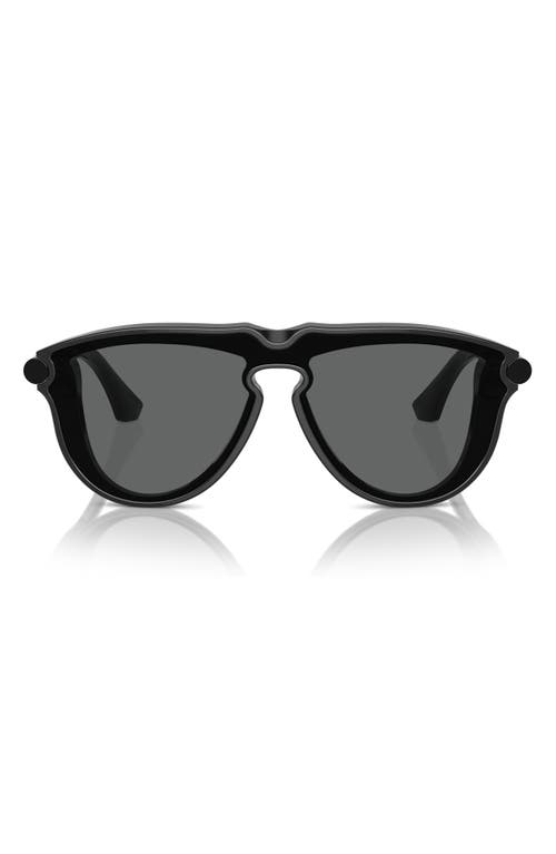 Shop Burberry 36mm Pilot Sunglasses In Dark Grey