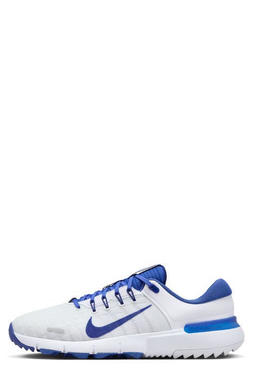 Shop Nike Free Golf Shoe In Game Royal/white/blue