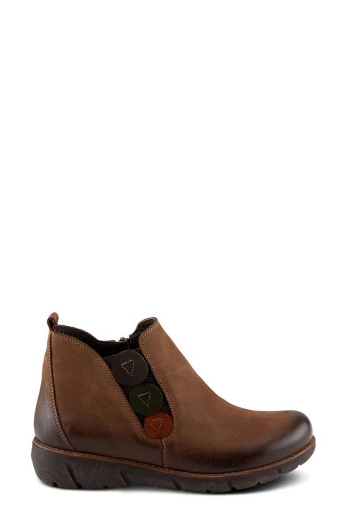 Spring Step Katana Bootie In Brown Nubuck
