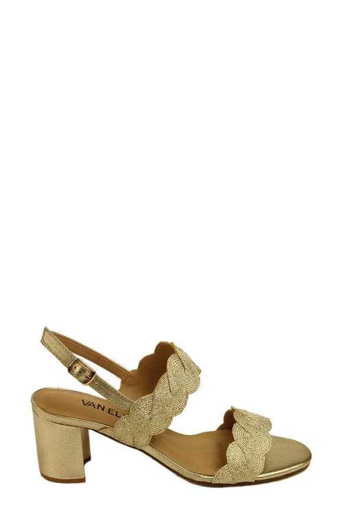 Vaneli Lettie Sandal In Beige/platino Weave Fabric