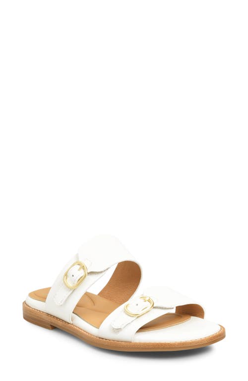 Noella Slide Sandal in White