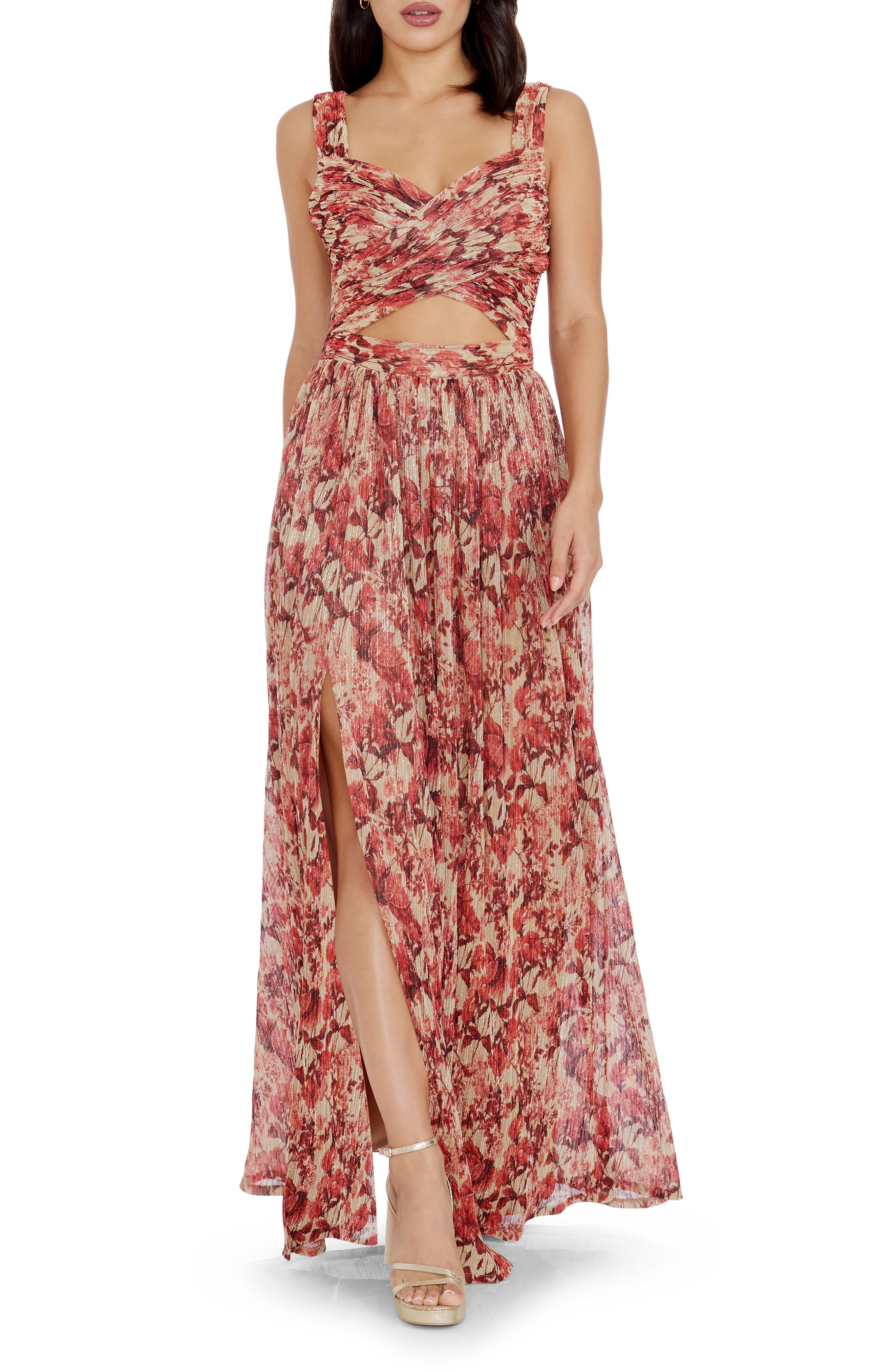 Ava Dress Rouge Multi - Dress The Population