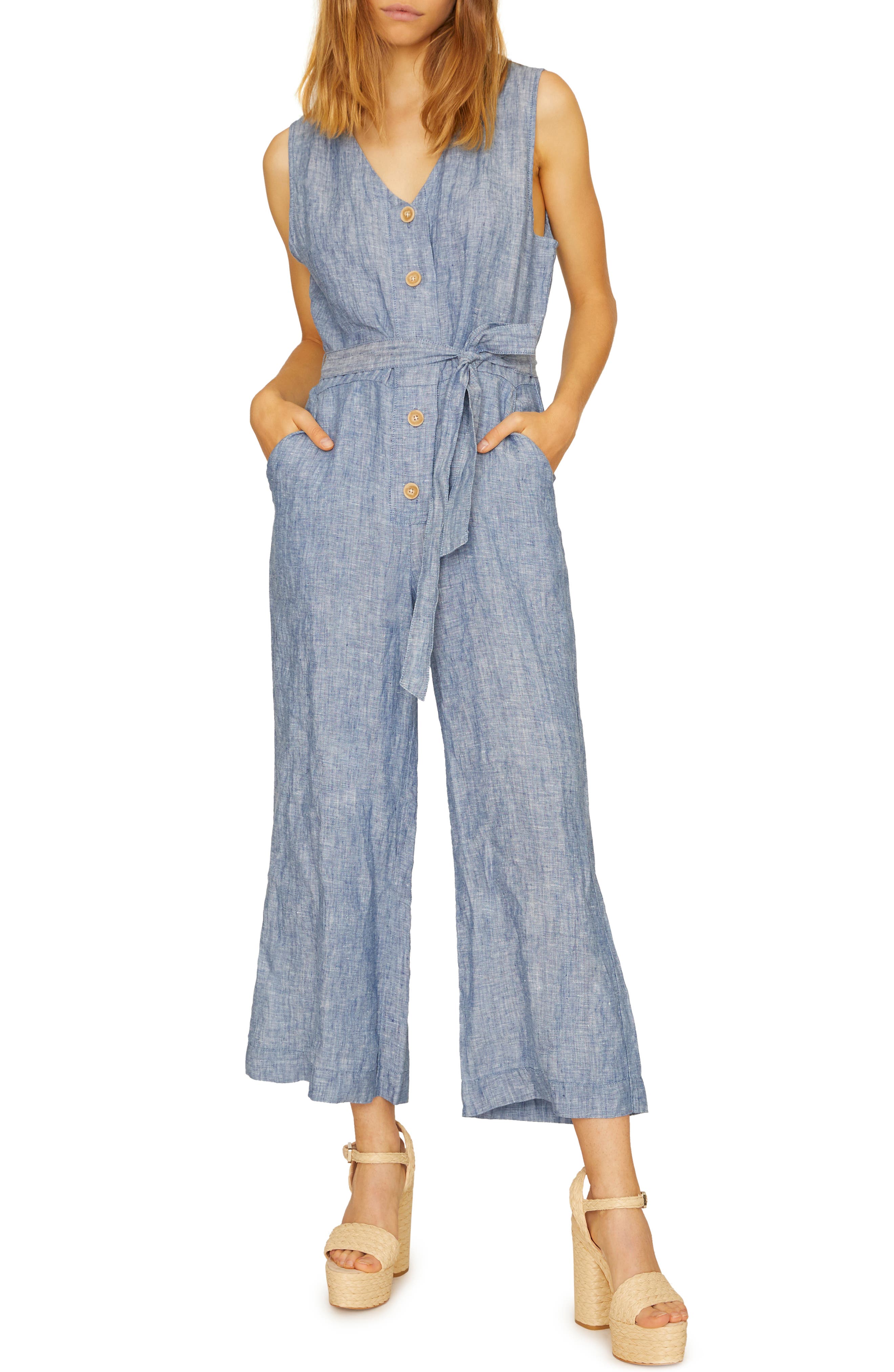 nordstrom linen jumpsuit