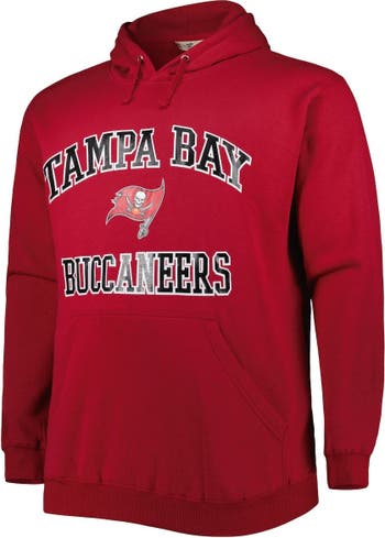 PROFILE Men's Tom Brady Red Tampa Bay Buccaneers Big & Tall Fleece Name &  Number Pullover Hoodie