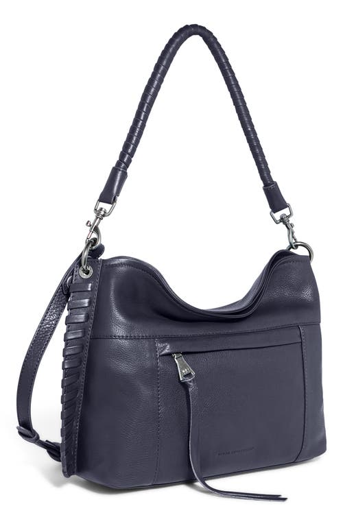 Shop Aimee Kestenberg Complete Me Leather Shoulder Bag In Ink Blue