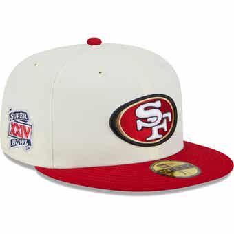 Men's New Era Cream/Scarlet San Francisco 49ers 2023 Sideline Historic  39THIRTY Flex Hat
