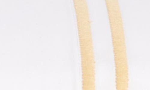 Sferra Queen 200 Thread-count Resort Flat Sheet In White/banana