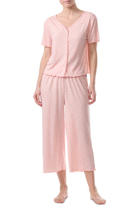 Textured Crop Pajamas