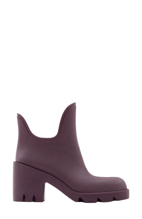 Marsh Textured Ankle Boot in Aubergine
