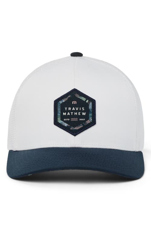 Shop Travismathew Summer Season Snapback Baseball Cap In White