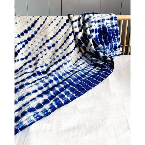 Shop Pillowpia Indigo Shibory Throw In Vines