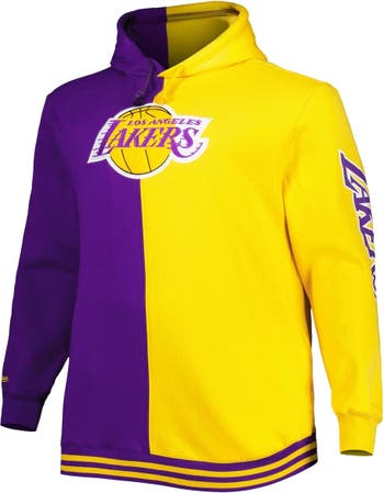 Fanatics Branded Gold/Purple Los Angeles Lakers Big & Tall Bold Attack Pullover Hoodie