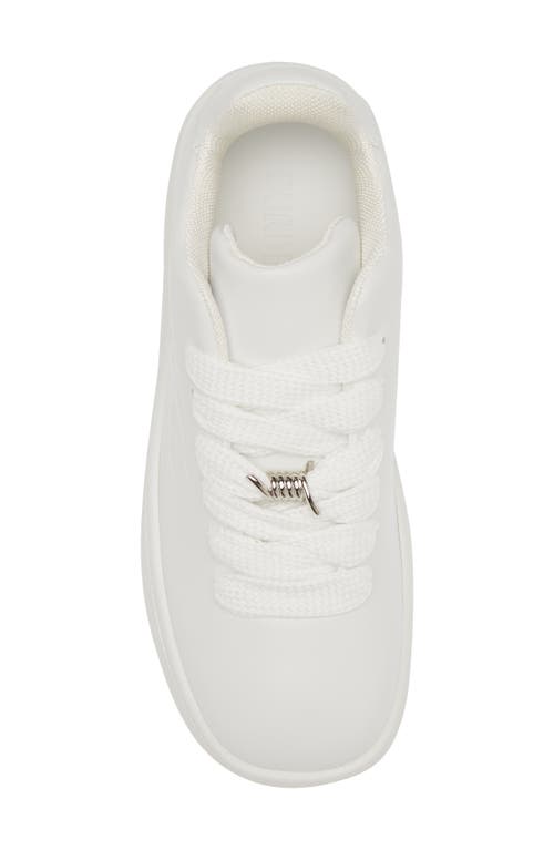 Shop Burberry Box Sneaker In White