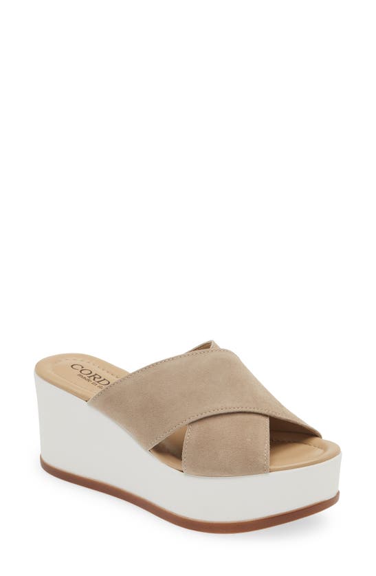 CORDANI DELLA CRISSCROSS PLATFORM SLIDE SANDAL