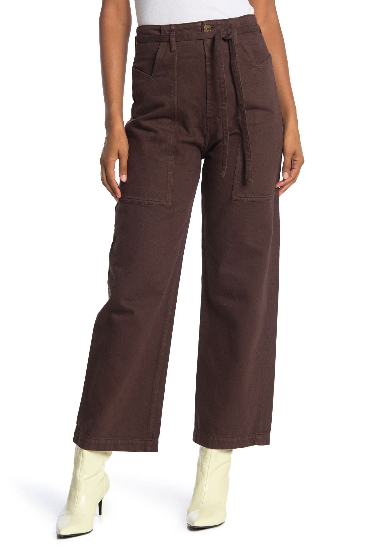 tie waist cargo pants