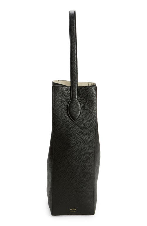 Shop Khaite Frida Leather Hobo Shoulder Bag In Black