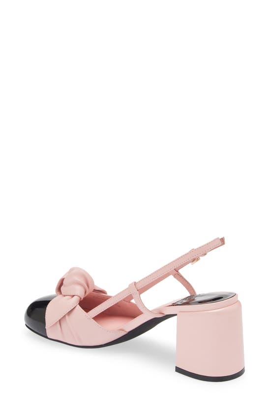 Shop Jeffrey Campbell Babydoll Slingback Cap Toe Pump In Pink Black Patent